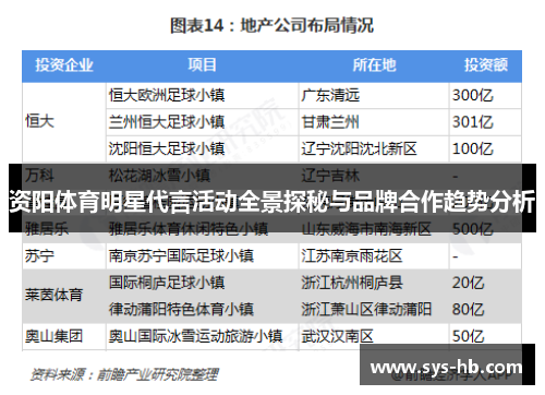 资阳体育明星代言活动全景探秘与品牌合作趋势分析