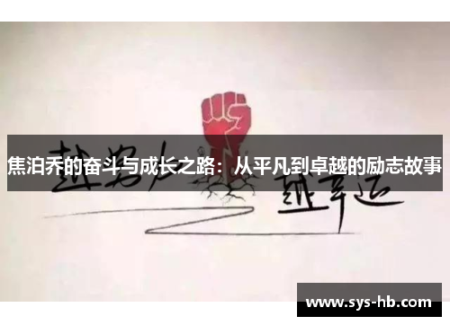 焦泊乔的奋斗与成长之路：从平凡到卓越的励志故事